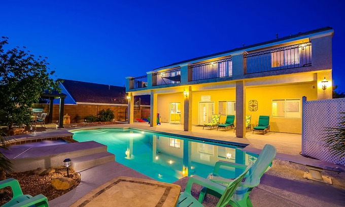 McCullough Hills House | Vacation Ready 4 Bed/3 Bath with a Heated Pool & Spa