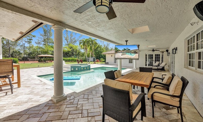Survey Creek House | Vacation Tennis House with Euro Red Clay Tennis Court! Discounted Summer Rates!