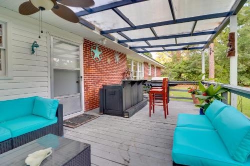 Valdosta House | Valdosta Home Bar, BBQ, Fire Pit and More!