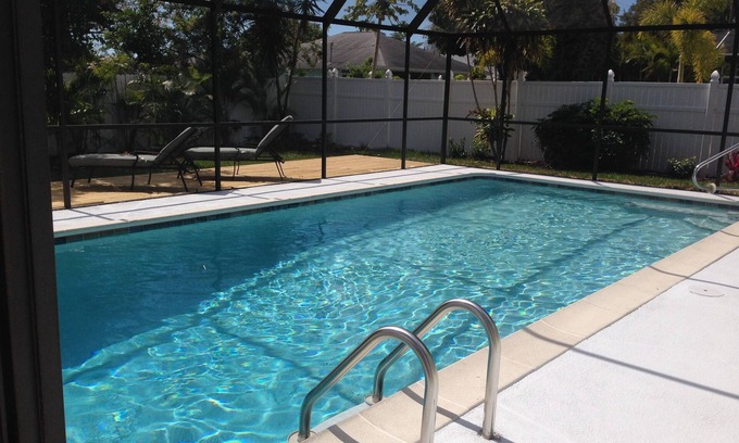 Naples Park House | Vanderbilt Beach Vacation Home - LARGE PRIVATE POOL w/fully fenced in backyard