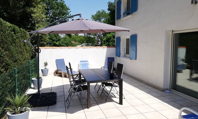 Vaux-sur-Mer House | Vaux-sur-Mer: 2-Bed Villa for 5, 450m to Beach, Parking, AirCon