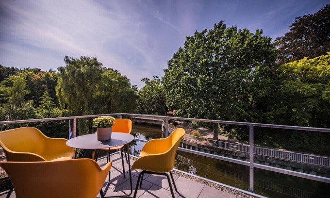 Nordhorn Apartment | Vechte-Loft 3 rooms, new building with balcony, WLAN & PP