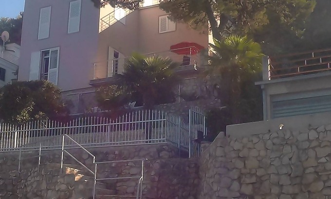 Grebastica House | Villa Andrea, half of the house directly by the sea, in-house beach, boat dock