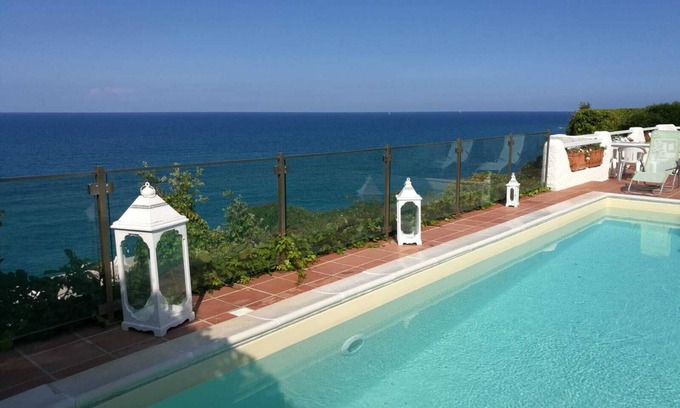 Costa Saracena-Castelluccio Villa | Villa Anna with heated swimming pool and panoramic terrace.