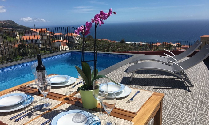 Estreito da Calheta House | Villa do Rocha,dois Quartos ,Piscina e Vista Mar