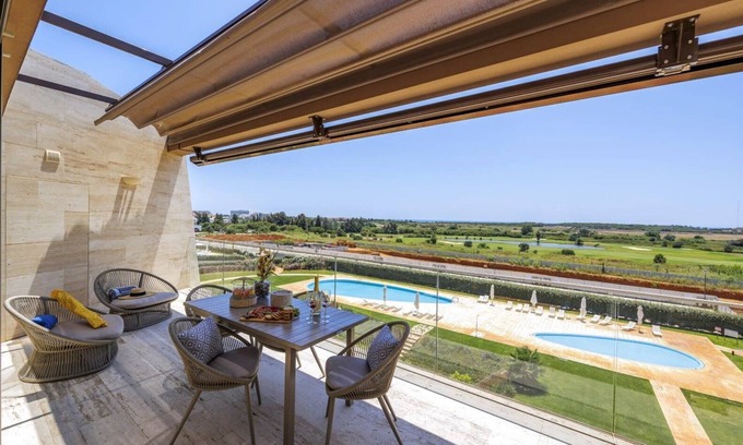 Vilamoura Apartment | Vilamoura Luxury Retreat: Pool, Garden& Near Beach