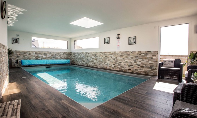Sibiril Villa | Villa 300 m beach, indoor pool, sea view , 4 bedrooms, 3 bathrooms, option SPA