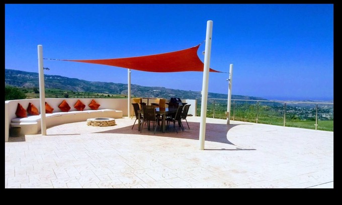 Stroumpi Villa | Villa Aera 5 bedrooms with AC and large private pool option to heat.