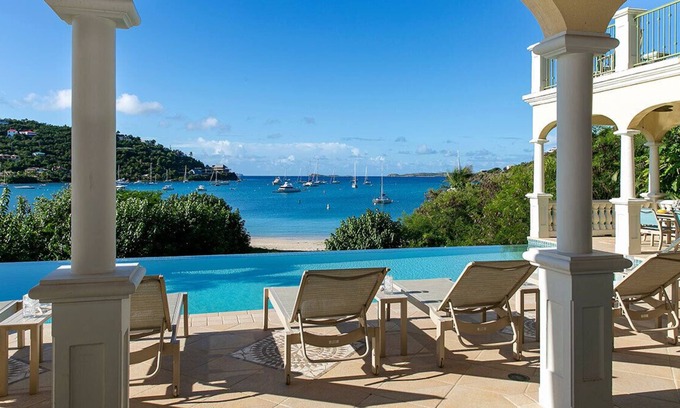 Great Cruz Bay Villa | Villa Alondras: Beach Front! Large Pool and Spa! Island Luxury!