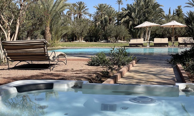 Annakhil Villa | VILLA ALPHA, 35 sleeps, a Jewel in the heart of the Palmeraie of Marrakech, for any event