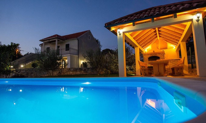Drnis Villa | Villa Ane with the pool