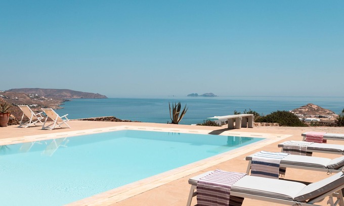 Kalafatis House | villa Annelle/Gorgeous panoramic views of Kalafati Bay/Private pool