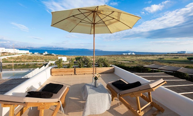 Drios House | Villa Areti in Punda Beach with view, private pool and Jacuzzi