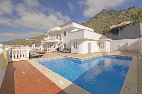 Costa Adeje Villa | Villa Athena with private heated pool and sea views
