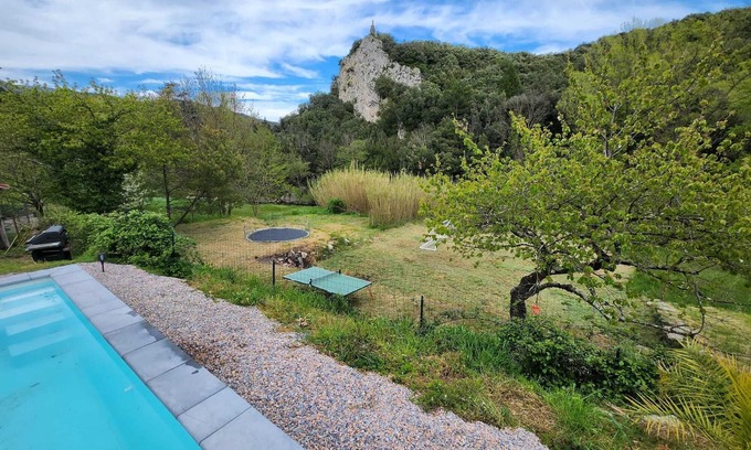 Premian Villa | Villa Avec Piscine et Riviére Privée - Olargues - Gorges D'héric