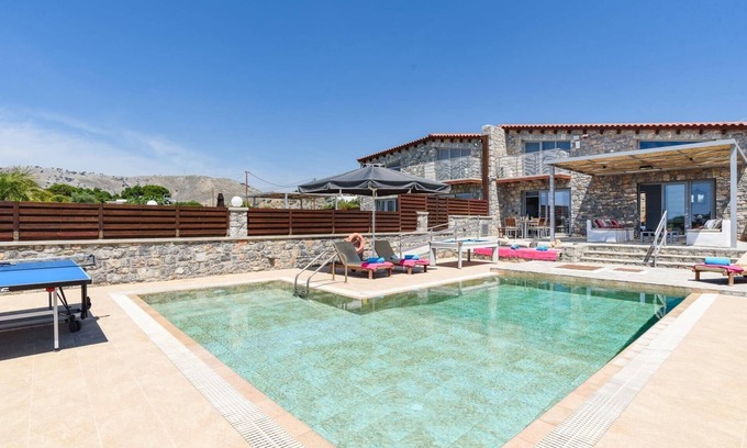 Lardos Villa | Villa Beatris Seastone by Villa Plus