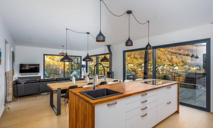 Saint-Amarin Villa | Villa Calme Avec Vue, 3 Chambres, 2 Sdb, Salle de Sport, Terrasses, Proche ski