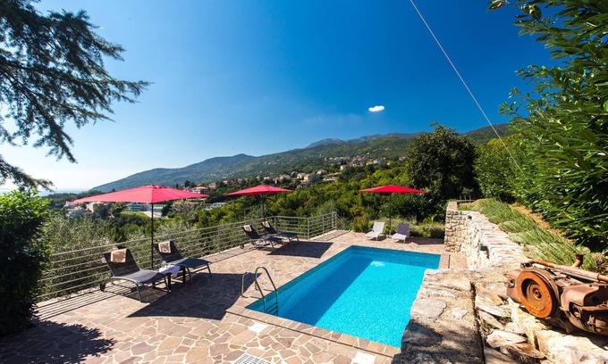Icici Villa | Villa Capra Verde - private pool, oasis of peace, 150 m as the crow flies to the sea, Opatija