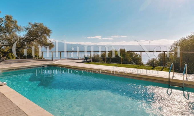 Ajaccio Villa | Villa CAPRI - 16 people, 6 bedrooms, 1 studio, swimming pool, panoramic sea view