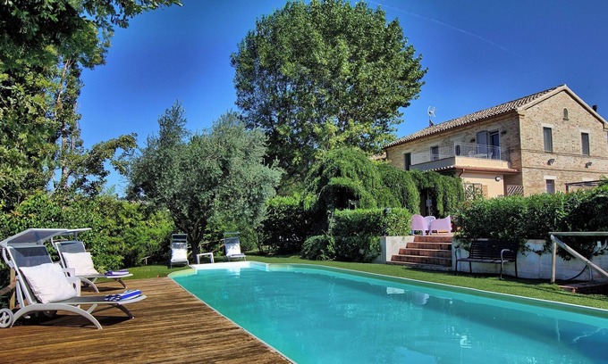 Ostra Villa | Villa "Casa della Musica" with Shared Pool, Garden & Wi-Fi