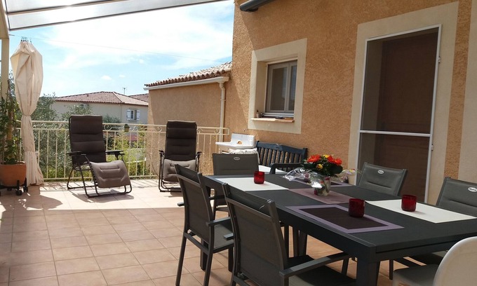 Cournonsec Villa | Villa Clim 120m² - Swimming pool, garden and terrace - 15 min from the sea and Montpellier