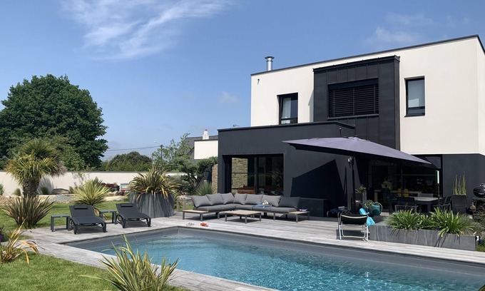 Quevert House | Villa contemporaine du rocher - 5 min Dinan