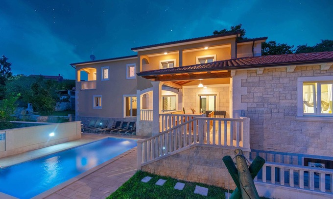 Tinjan Villa | Villa Coridigo - High Position with Panorama View