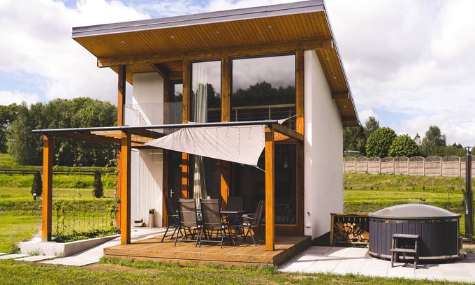 gmina Polanow House | Villa De Lux Marble + Hot Tube & Pool