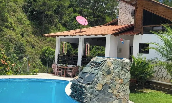 Manabao Villa | Villa Del Cielo, Pool and River.