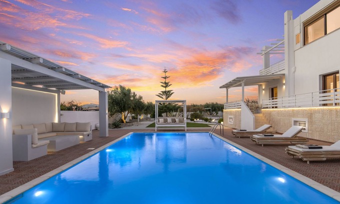 Adamas Villa | Villa Eva Milos: 4 Bedroom, Private Pool & BBQ, 200m away from the beach
