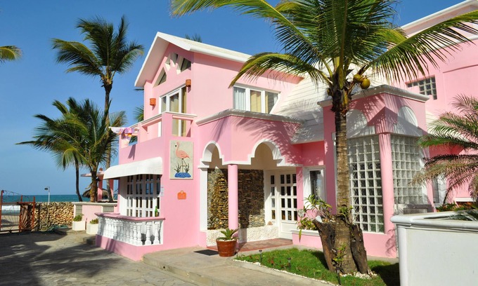 Cabarete Villa | Villa Flamingo; Sleeps 8; not 10,Waterfall, Oceanfront Pool, Hot Tub