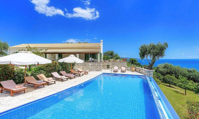 Kalami Villa | Villa Fonesei - Private Infinity Pool with Uninterrupted Sea Views From Hillside