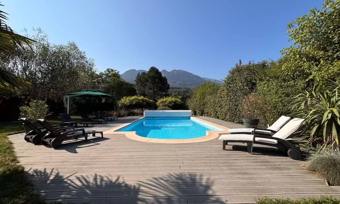 Saint-Pierre-en-Faucigny Villa | Villa "BELLE-VUE" breathtaking view and private pool