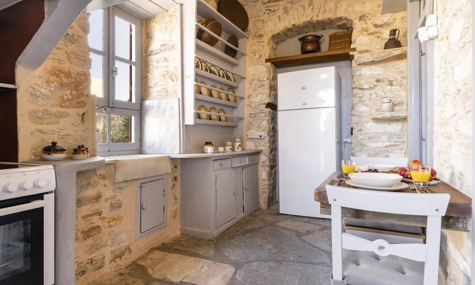 Syros Villa | Villa Gaia Syros | 1800's Stone Building