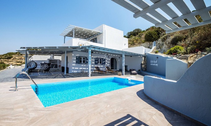 Paros Villa | Villa Galatea with private pool ocean view