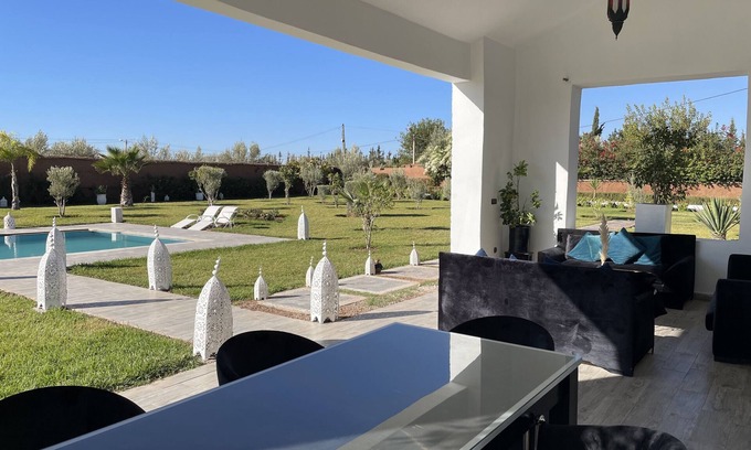 Ait Hamid Villa | VILLA GHALIBA, superb modern villa at 15 mns from Marrakech