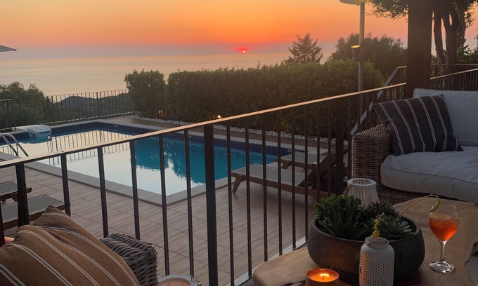 Erisos Villa | Villa Elia of Vigli Villas - Private Luxury Villa w/stunning view & heated pool