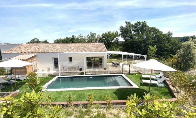 Baudinard-sur-Verdon House | Villa HOOKIPA, new, quiet, air-conditioned, swimming pool, 5km from Lac de Ste Croix