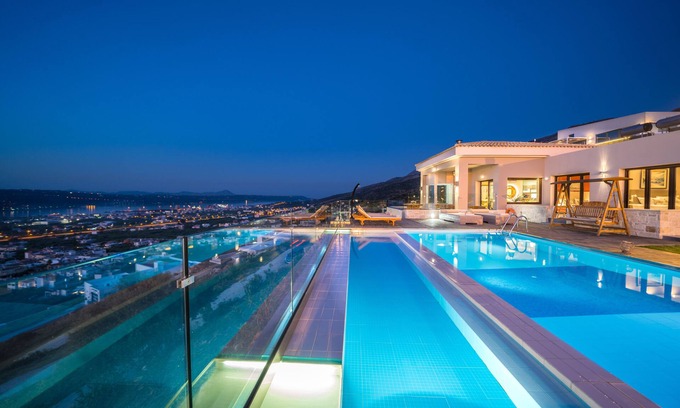 Katochori Villa | Villa Kedria with panoramic ocean view