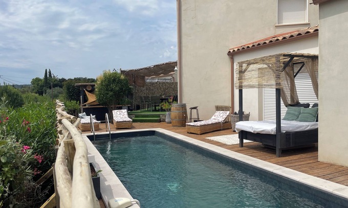 Saint-Chinian Villa | Villa la bambouseraie