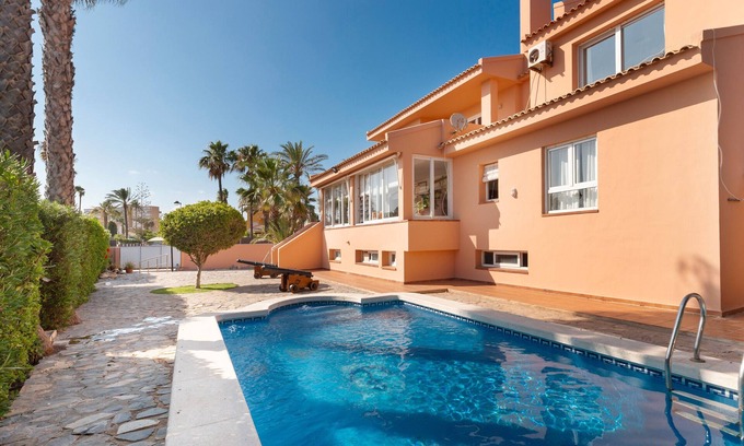 Diputacion de Rincon de San Gines Villa | Villa 'La Gola' with Sea Views, Shared Pool and Wi-Fi