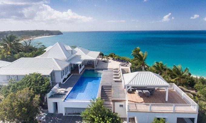 Les Terres Basses Villa | Villa Le Caprice | Beach Front - Located in Tropical Baie Rouge with Private Pool