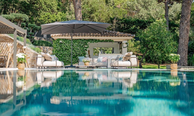 Cote d'Azur- French Riviera Villa | Villa Le Faune - Ultra-Luxurious 10-Bedroom Villa Staffed w/Sea View, Tennis