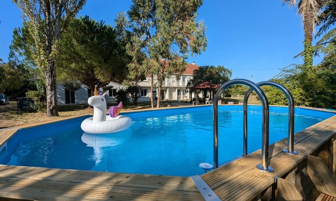 Port-Sainte-Marie House | Villa Louisiane - Maison avec piscine