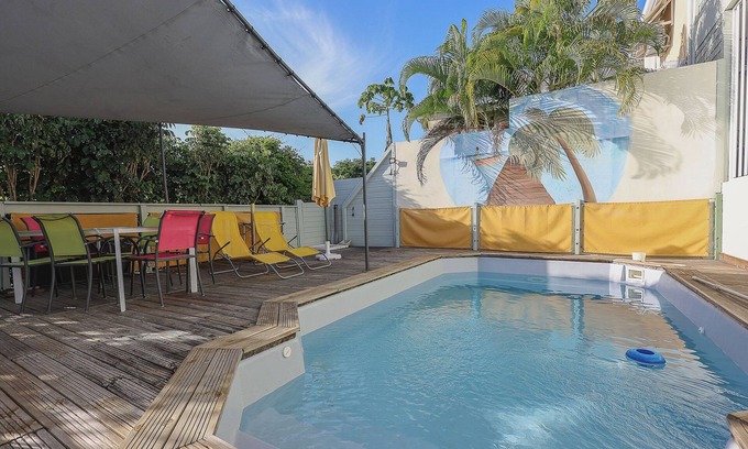 Sainte-Anne Villa | Villa majoma pool and sea https:/business.google.com/site/l/076174