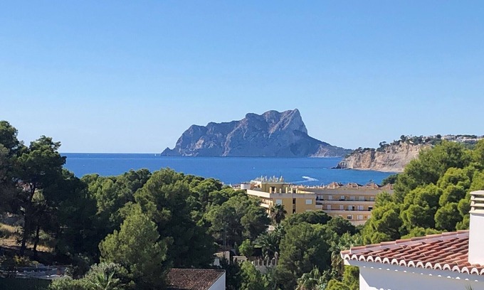 Moraira Villa | Villa Mar Alborán, Great Seaviews, 5-10 Min Easy Stroll Town & Beaches
