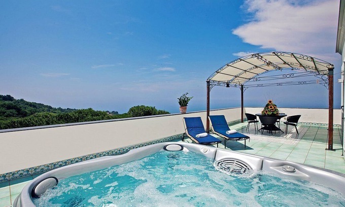 Sant'Agata sui Due Golfi Villa | Villa Max: A splendid three-story historical villa which faces the sun and the sea, with Free WI-FI.