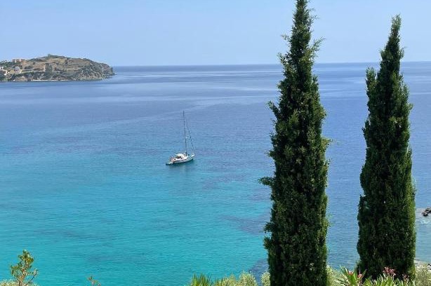 Agii Apostoli Villa | Villa Nafsika stunning view on the Aegean Sea