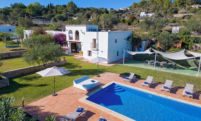 Sant Agusti des Vedra Villa | Villa near San Antonio Sleeps 10