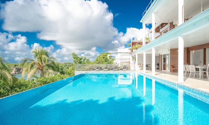 Saint-Francois Villa | Villa Nora with breathtaking sea views, private pool, refined atmosphere